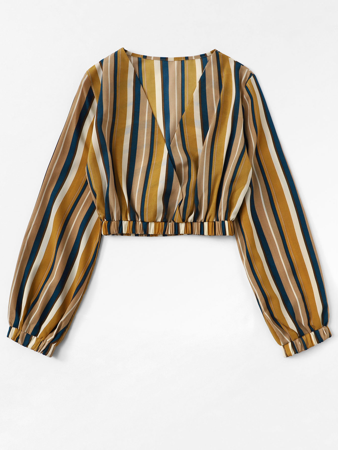 休闲条纹彩色衬衫