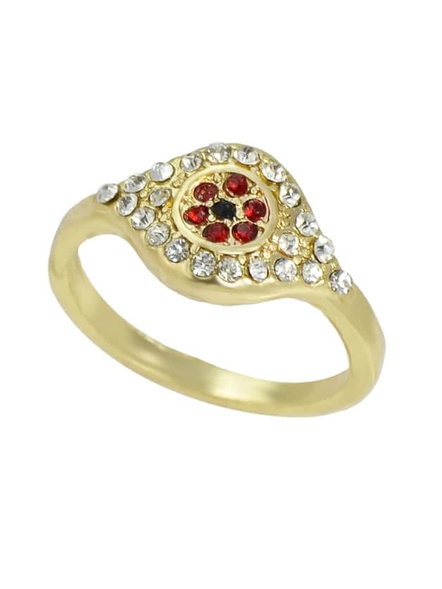 

Turkey Red Blue Eye Ring
