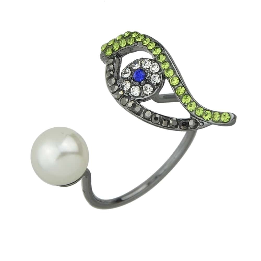 

Punk Style Gunblack Eye Rings, Multicolor