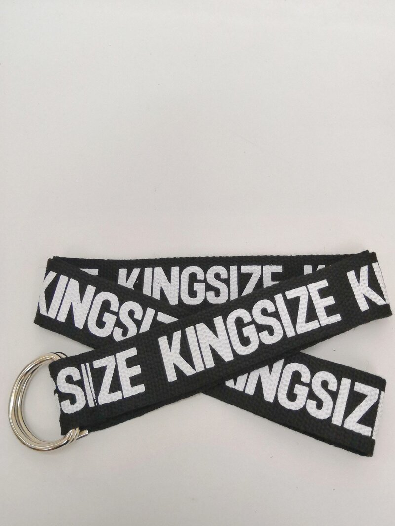 

Double D Ring Design Letter Belt, Multicolor