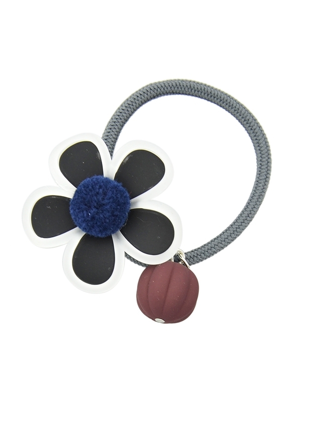 

Black Elastic Rope With Flower Ball Hair
