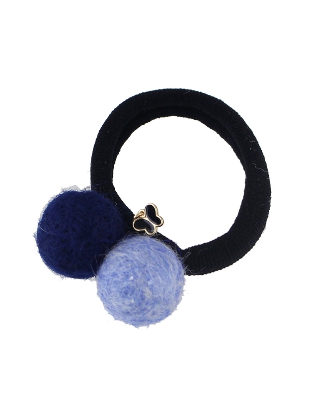 

Blue Candy Color Simple Double Ball Elastic Hair Rope Scrunchies