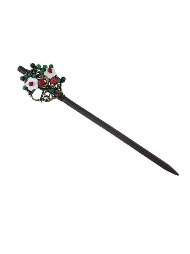 

New Design Colorful Beads Flower Hair Stick For Women, Multicolor