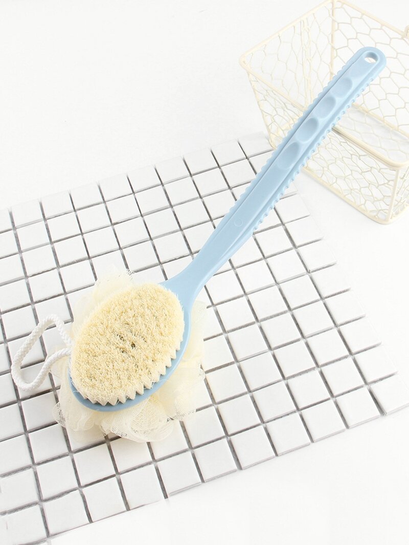 

Long Handle Bath Brush, Blue