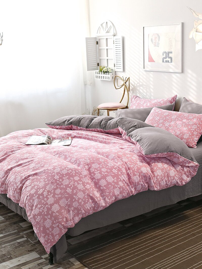 

Flower Print Sheet Set, Multicolor