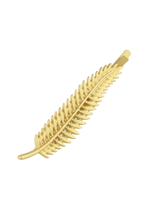 

Leaf Shape Hair Grips Clips, Gold