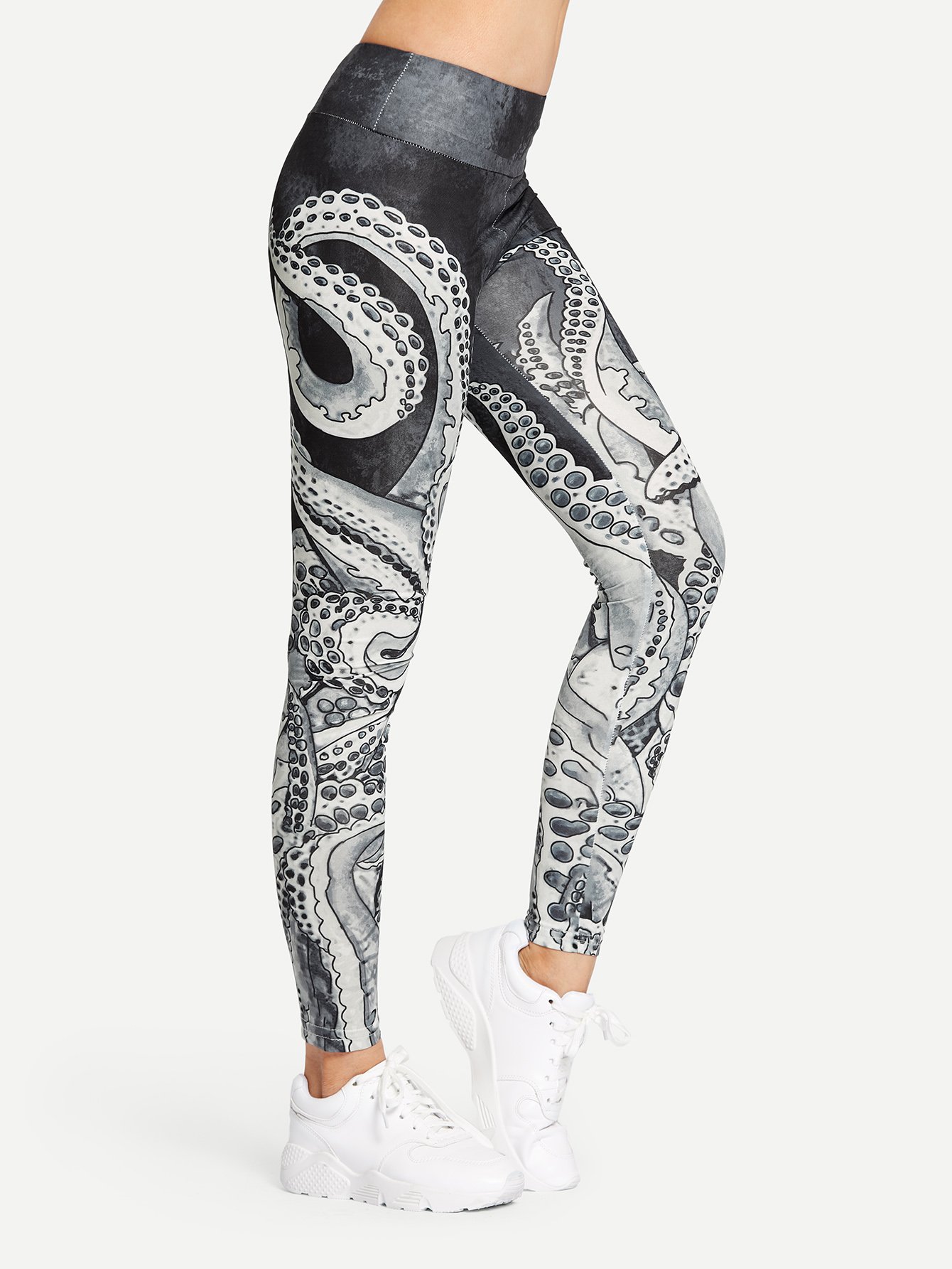 SHEIN Octopus Print Leggings for Sale 