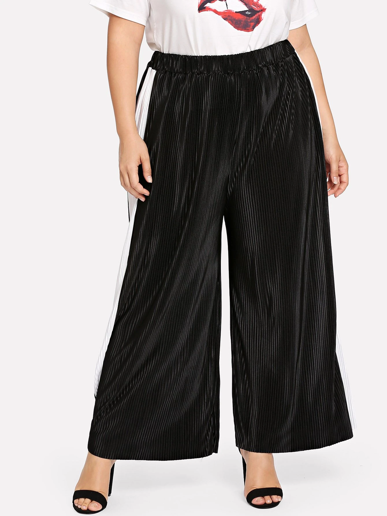 plus size pleated pants