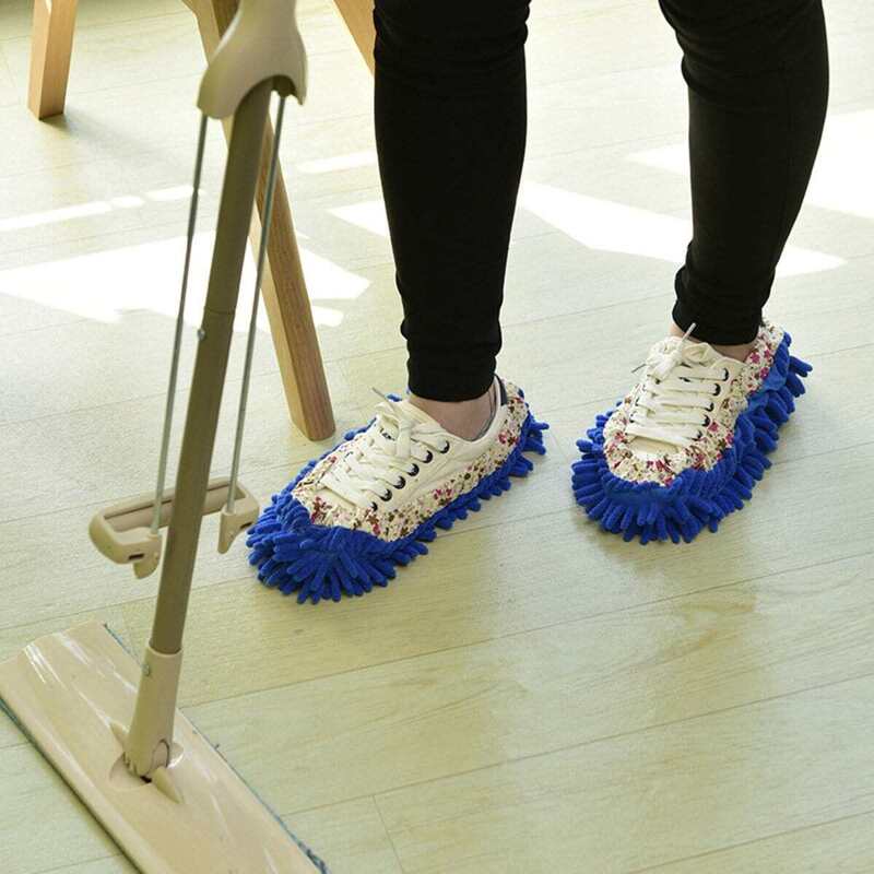 

Floral Random Chenille Mop Slippers
