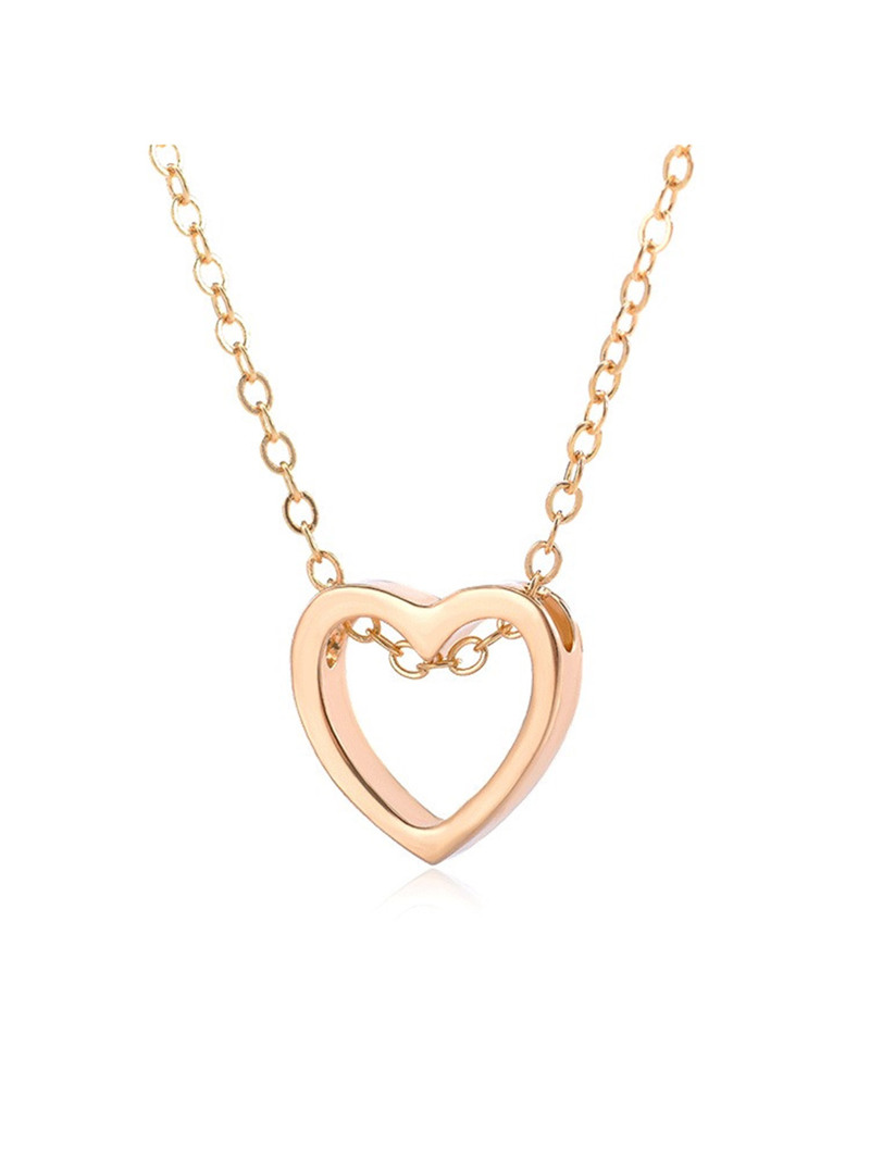 

Open Heart Pendant Necklace, Gold