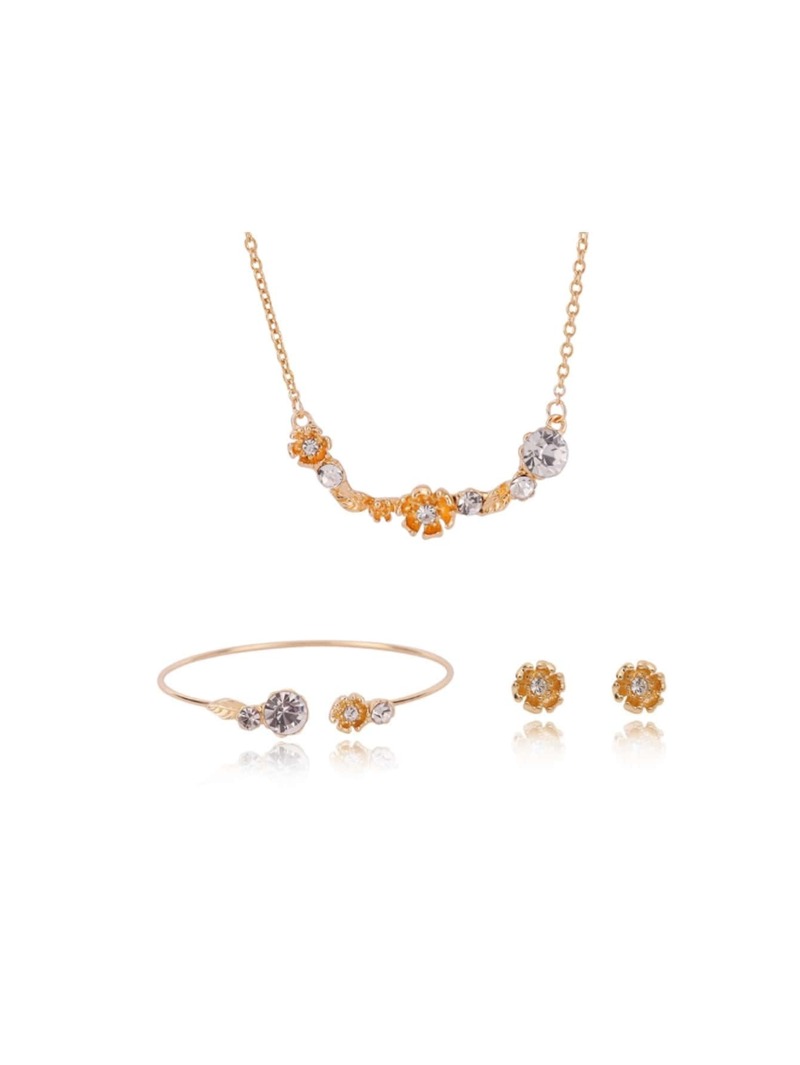 

Flower Necklace & Cuff & Stud Earrings