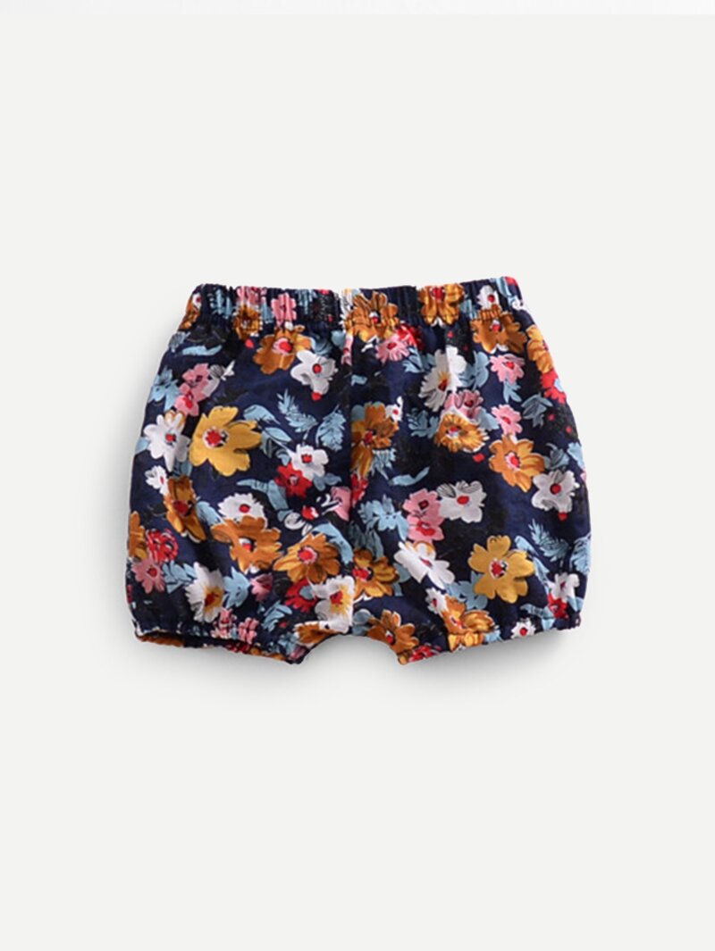 

Girls Floral Print Shorts, Multicolor