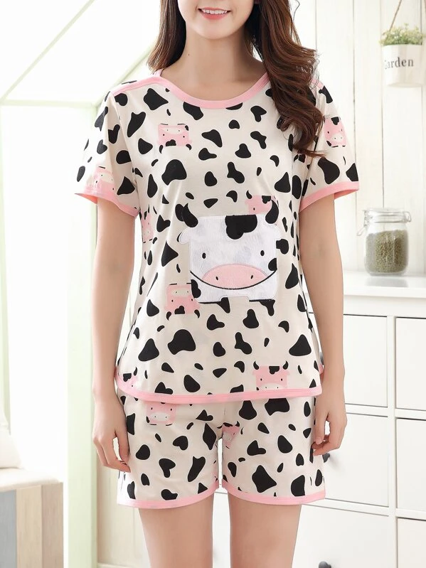 Conjunto Pijama De Vaquita Conjunto Pijama De Vaquita