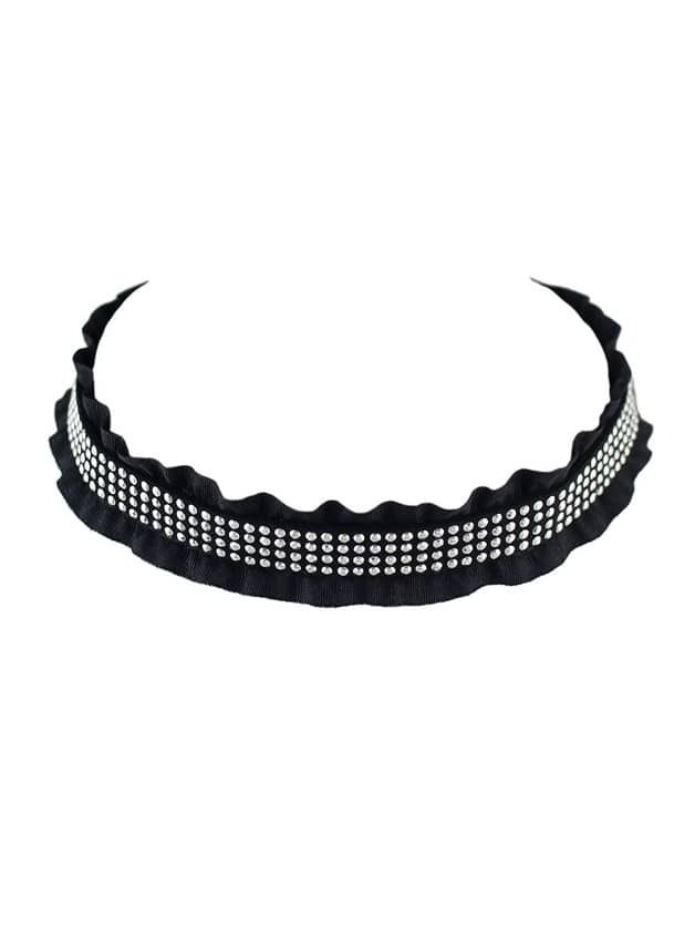

Black Pu Lace Necklace