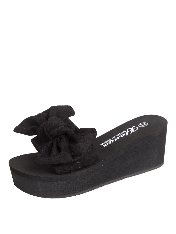 black bow sliders