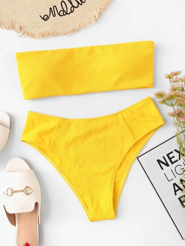 bandeau bikini set sale