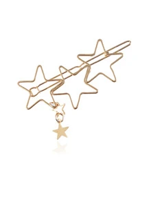 Star Hair Clip - Gold - View 2