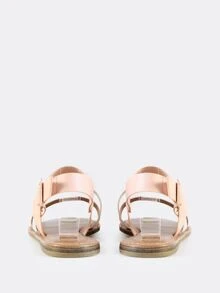 Sling Back Triple Band Sandals ROSE GOLD MULTI - Multicolor - View 4
