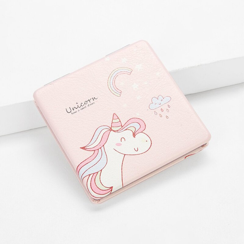 

Cartoon Print Mirror, Pink