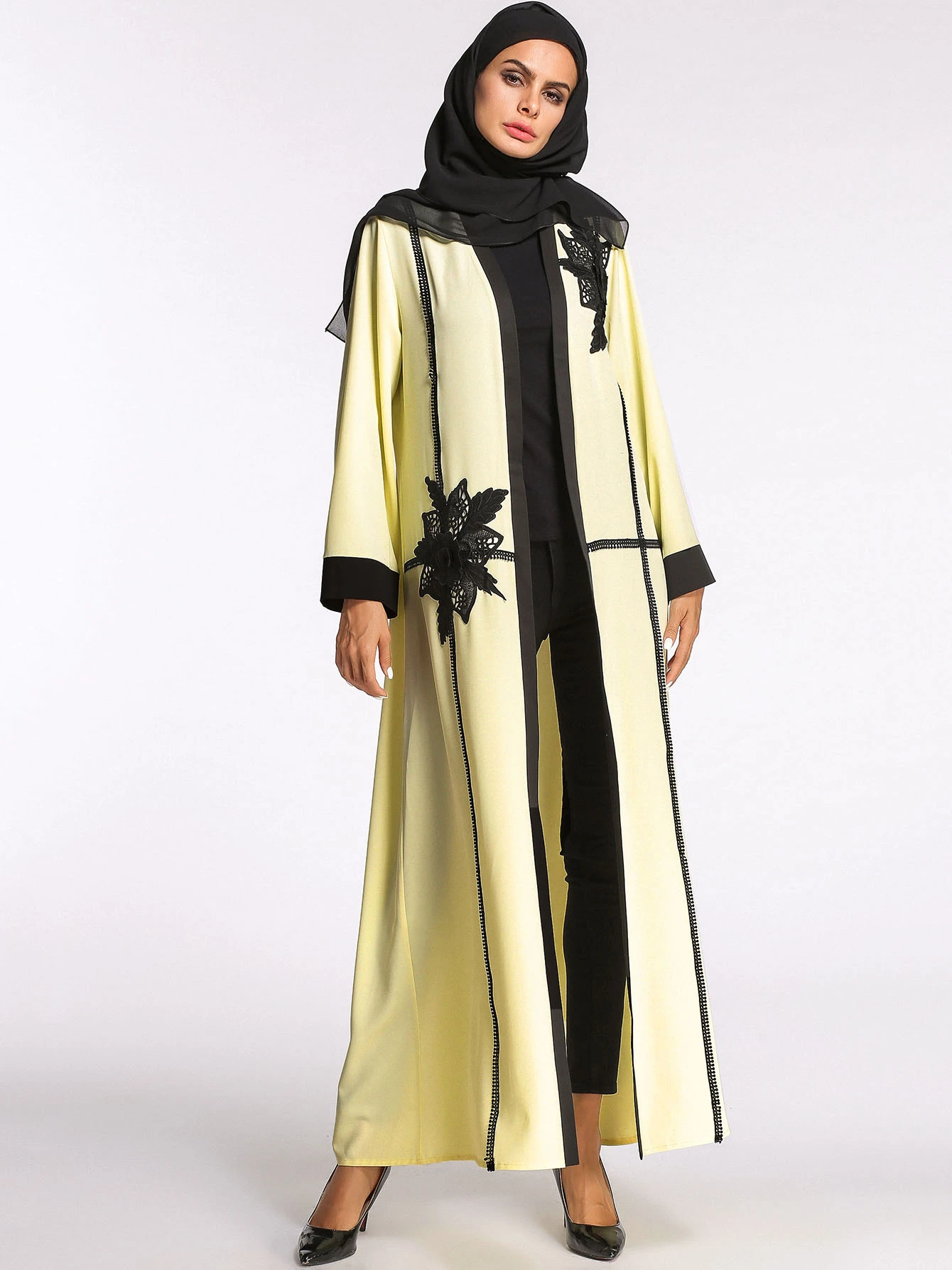open abaya shein