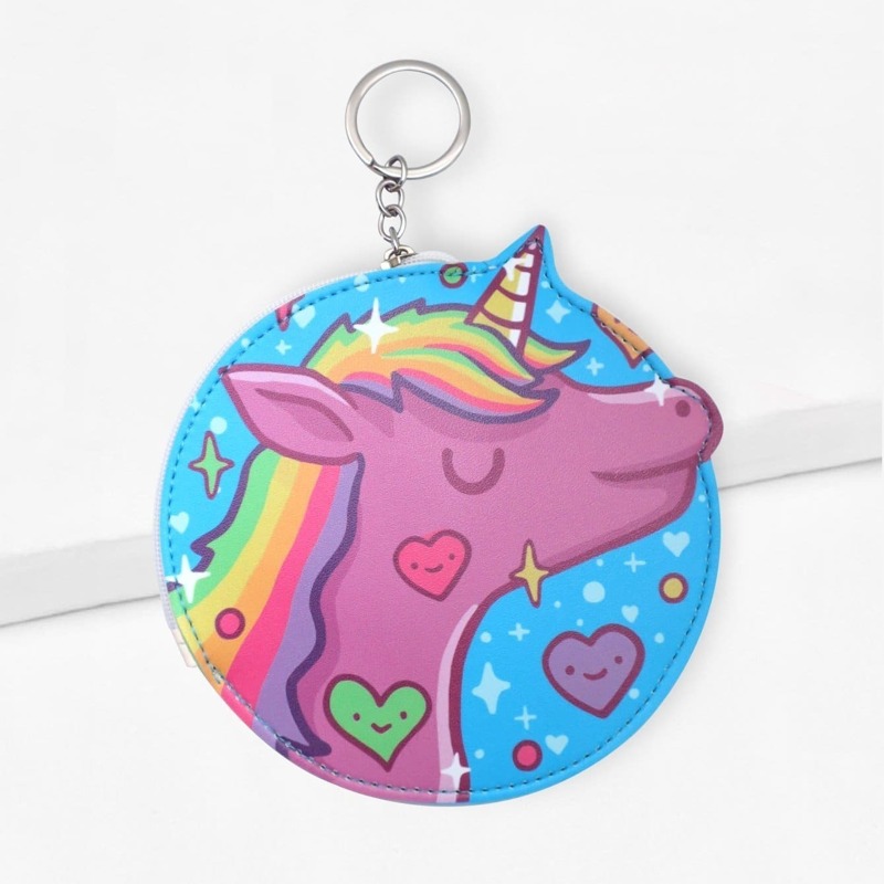

Cartoon Print Keychain, Multicolor