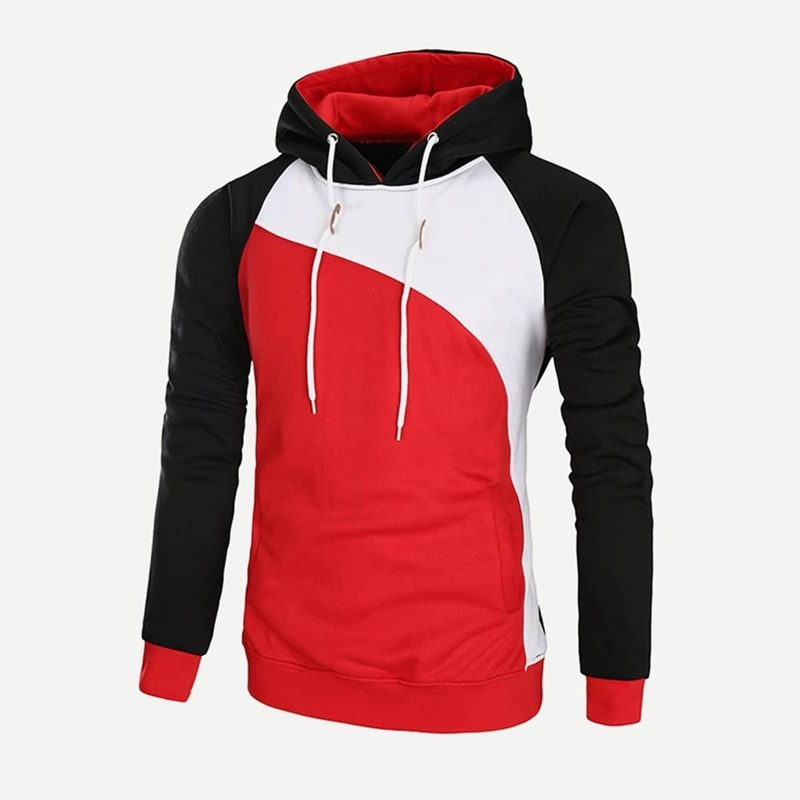 

Guys Cut And Sew Panel Hooded Sweatshirt, Multicolor