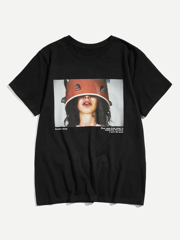 Manfinity Men Figure Print Tee SHEIN UK