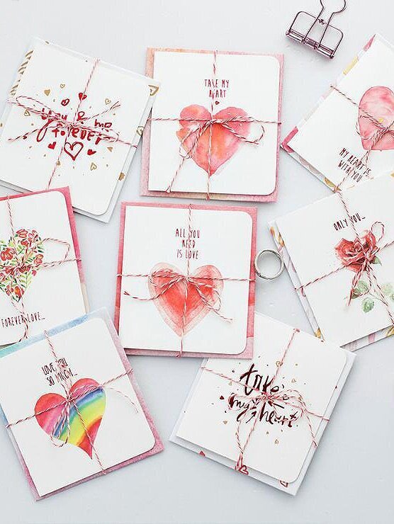 random slogan print message card 1pc evenlope 1pcfor women romwe