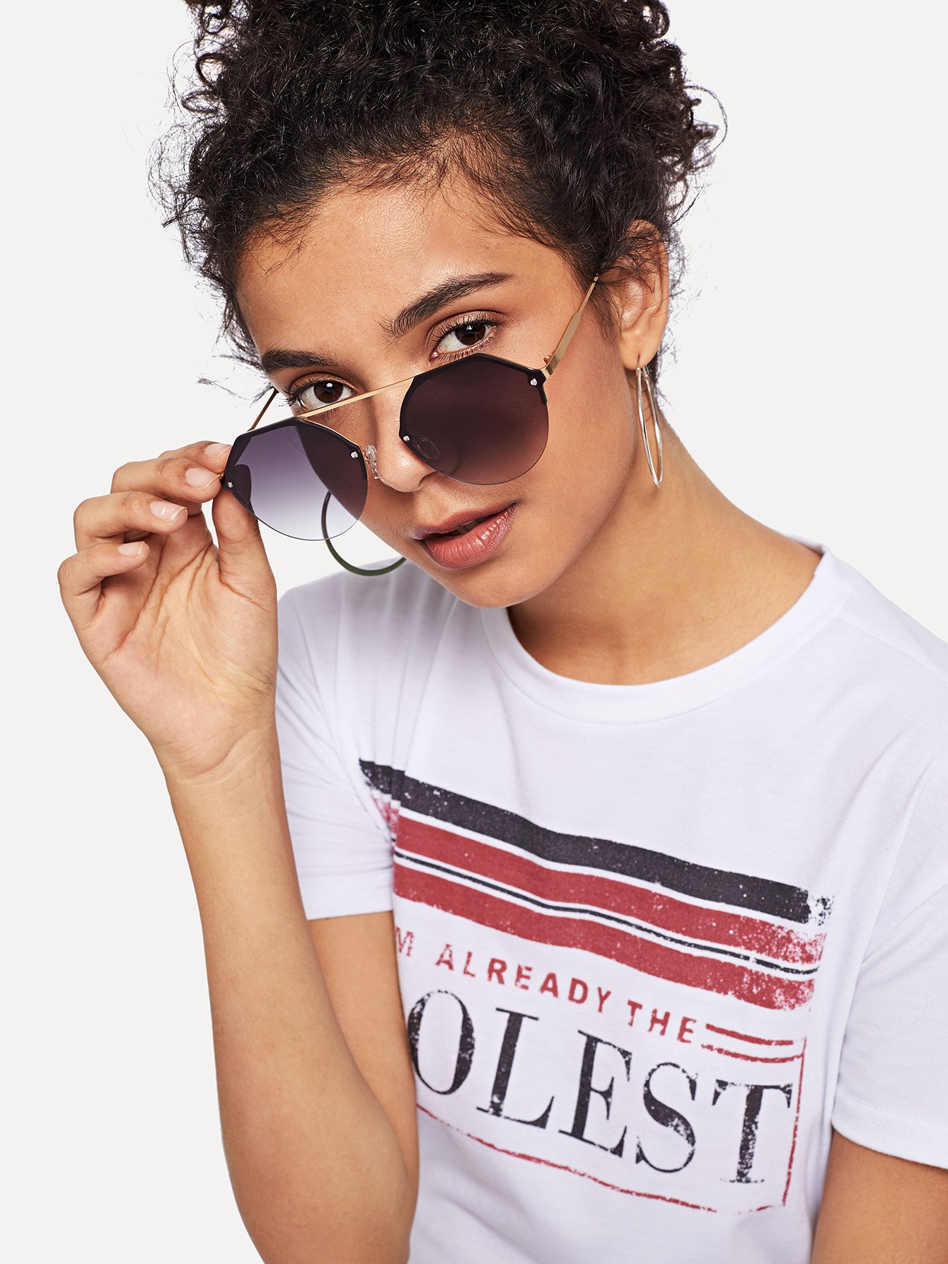 metal t bar sunglasses