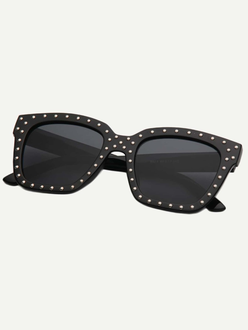 

Stud Decorated Sunglasses, Black