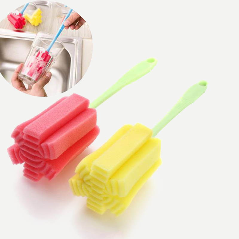 

Random Color Long handle Sponge Brush 1pc, Multicolor