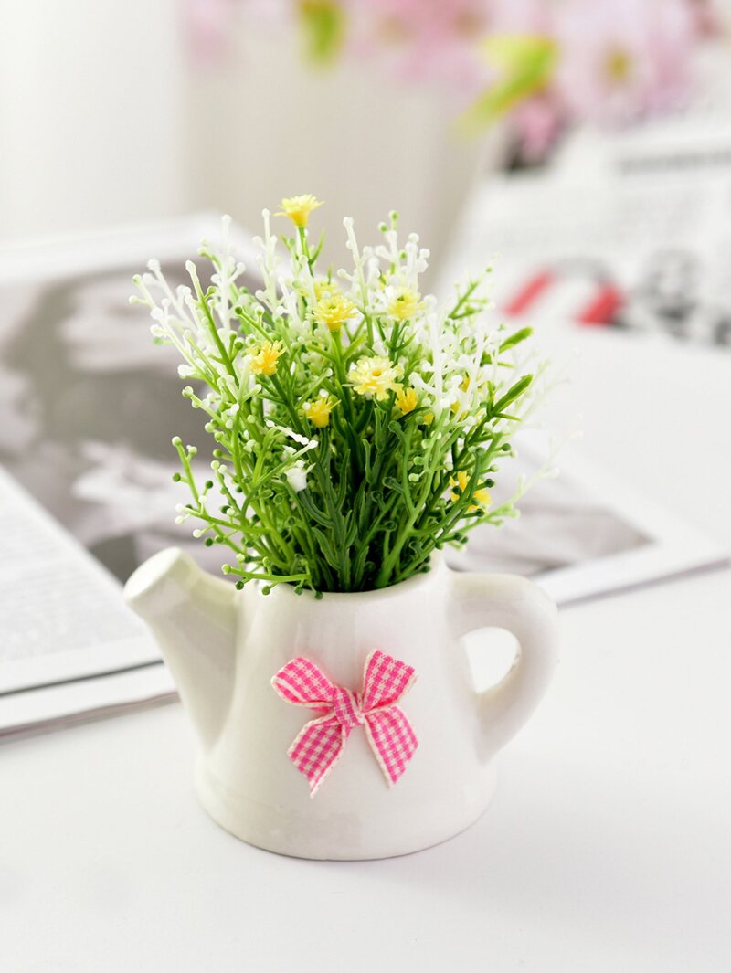 

Artificial Plant With Ceramic Pot