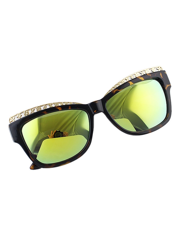 

Yellow Color Square Shape Sunglasses With Free Glasses Case, Multicolor