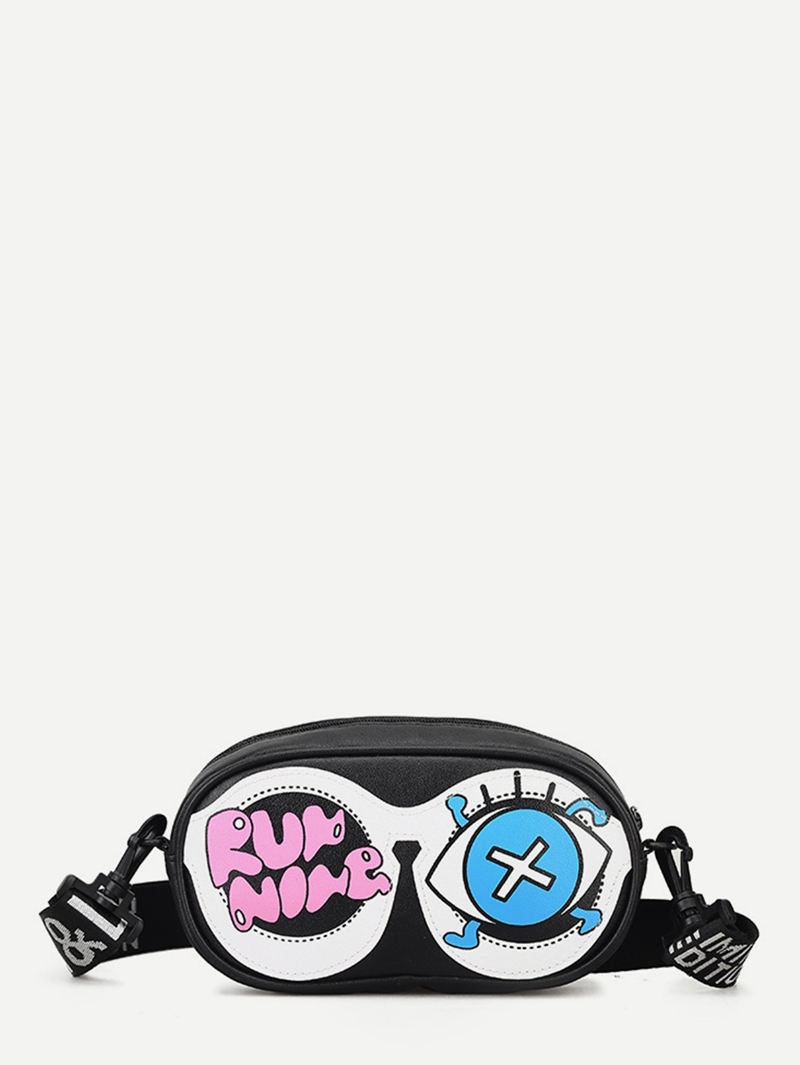 

Cartoon Print Bum Bag, Multicolor
