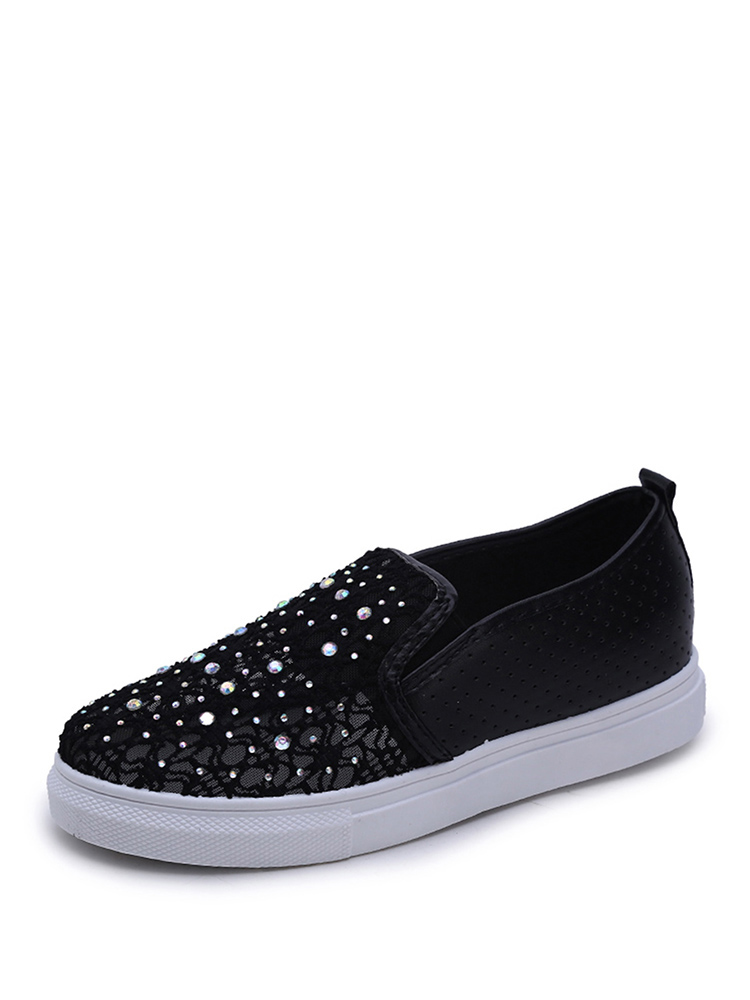 

Laser Cut Slip On Sneakers, Black