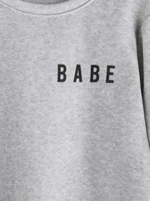 shein babe sweatshirt