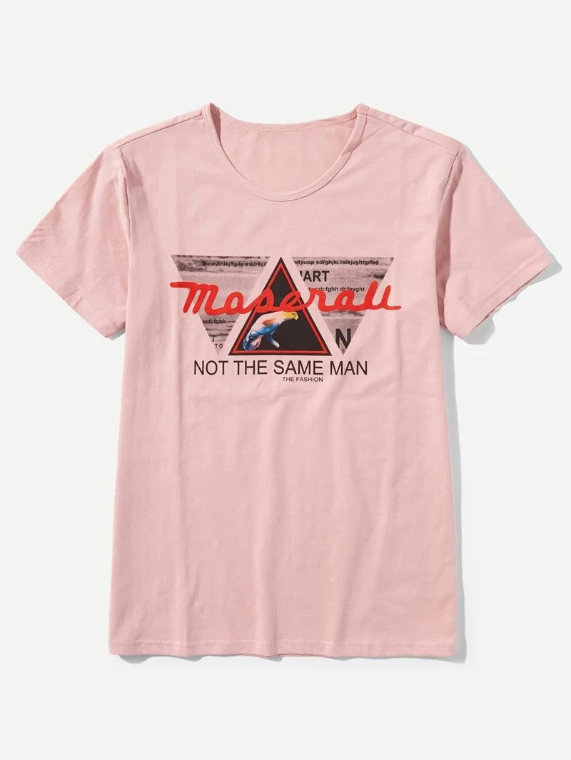 Pink Semicircle Flamingo Boys Short-Sleeved Shirts