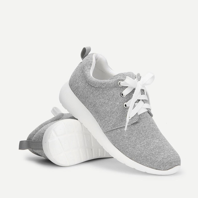 

Lace Up Low Top Sneakers, Grey