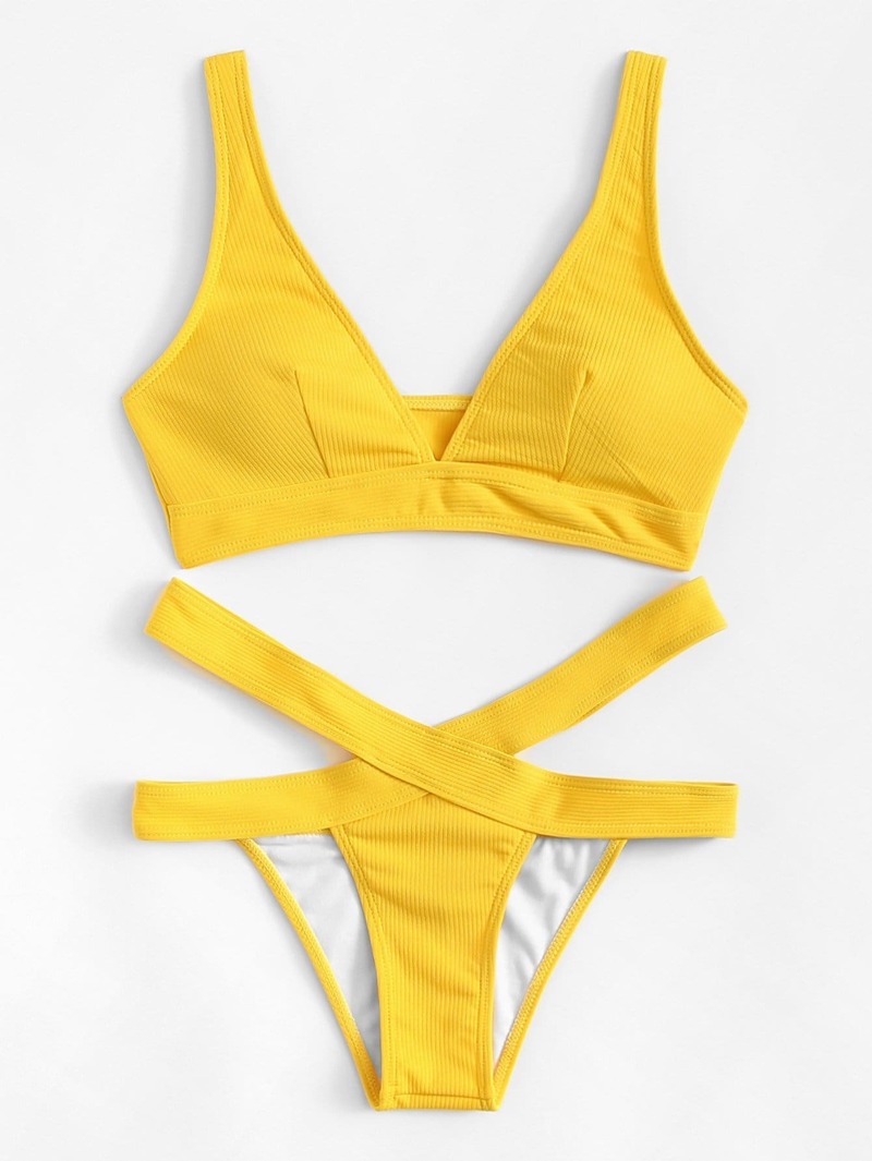 

Plain Bikini Set, Yellow