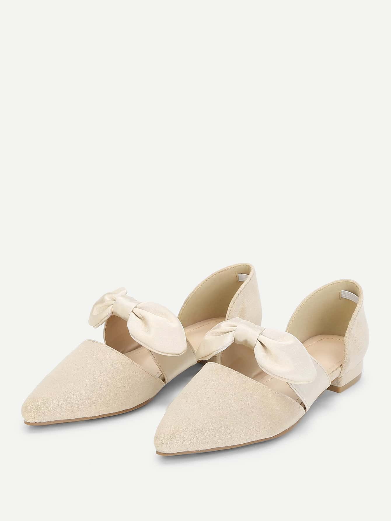 bow detail ballet flats