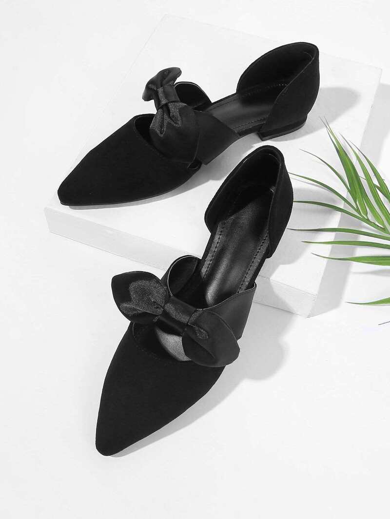 

Bow Detail Ballet Flats, Black