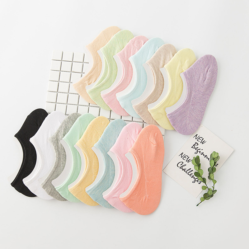

Plain Invisible Socks 15pairs, Multicolor