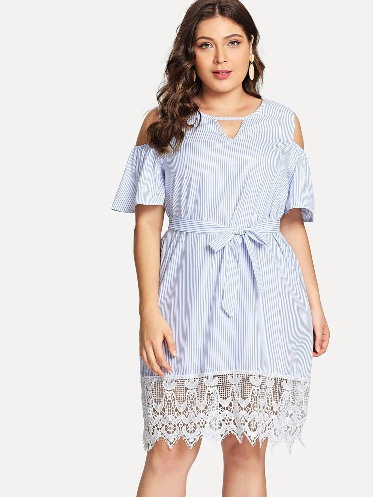 one piece dress shoulder cut