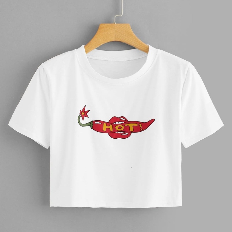 

Graphic Print Tee, White