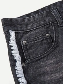 mens fringe jeans