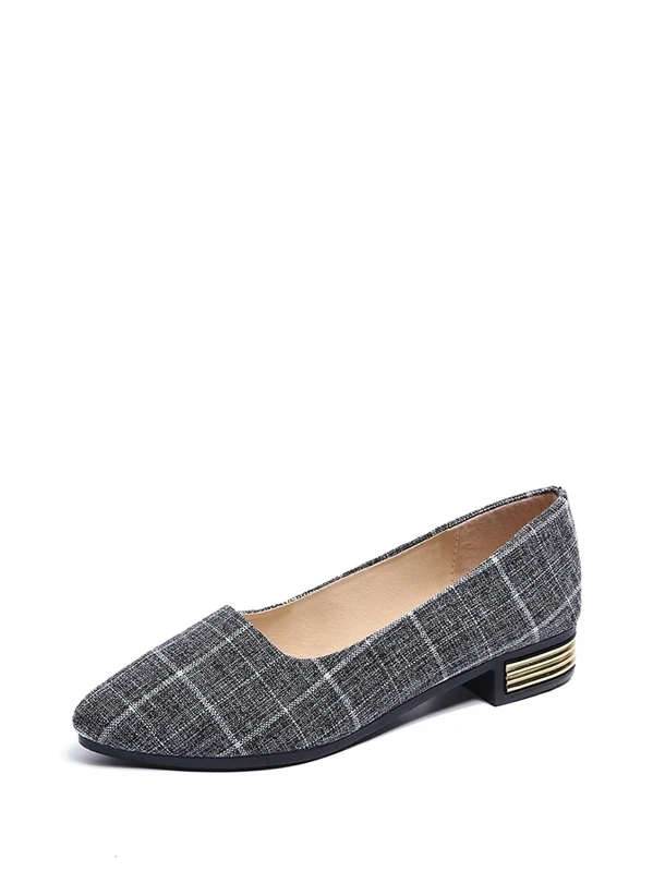 plaid flats