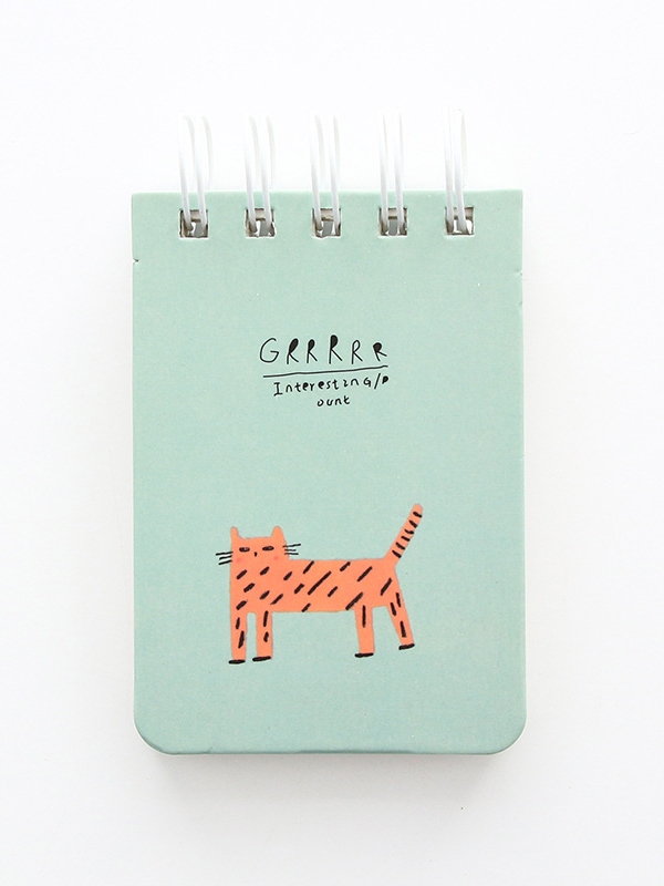 

Cat Print Spiral Note Pad 80sheets