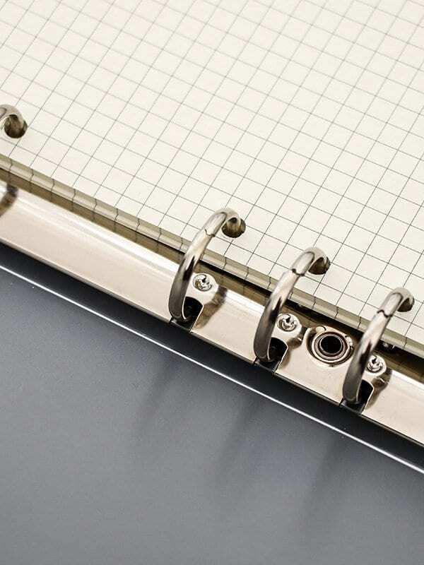 Medium Grid Loose Leaf Notebook 35sheets