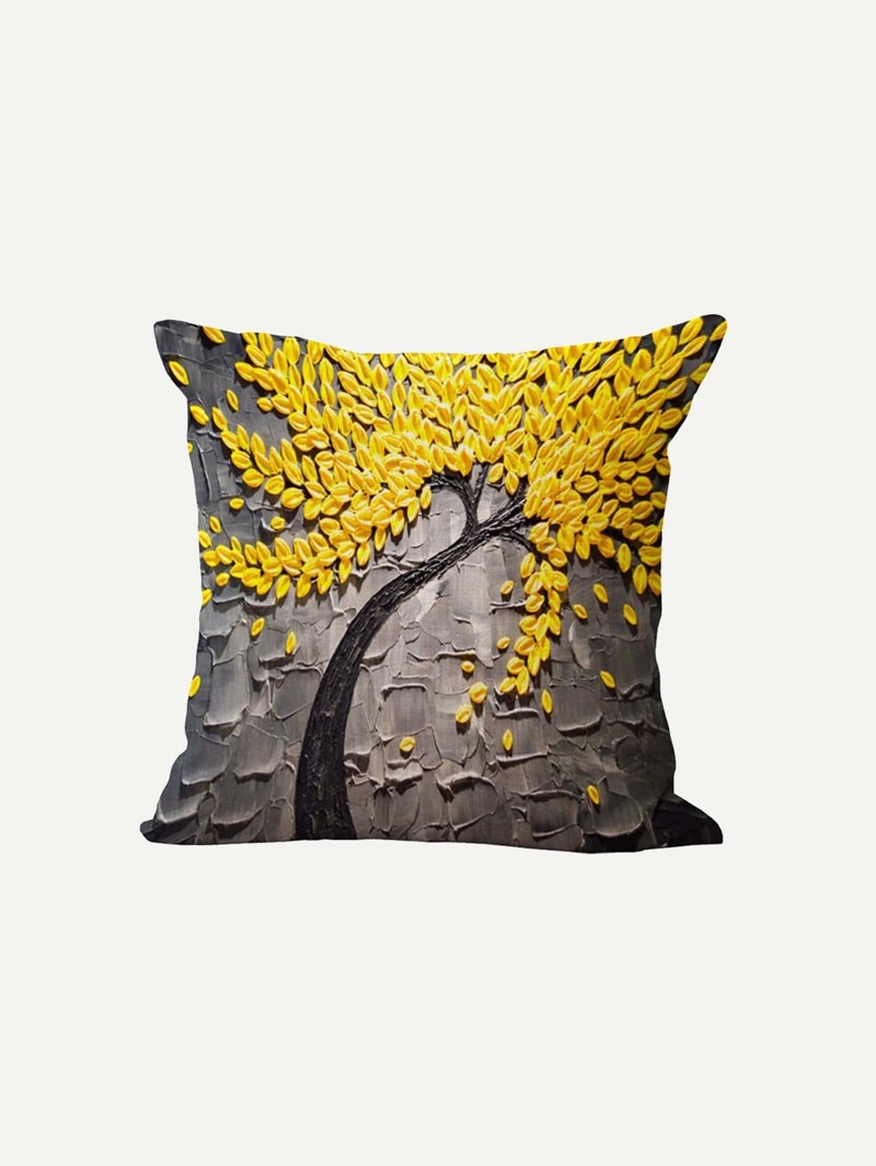 

3D Tree Painting Pillowcase, Multicolor