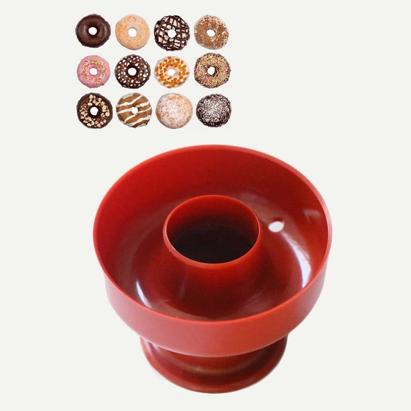 

Plastic Donut Mould, Red
